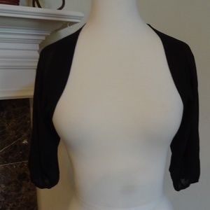 Sheer black WHBM shrug, Size S